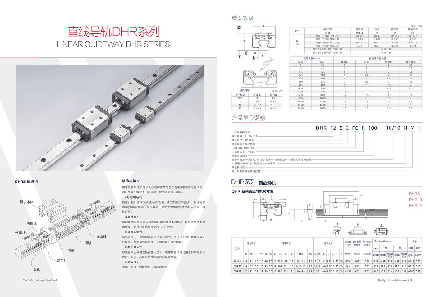 直线导轨DHR系列